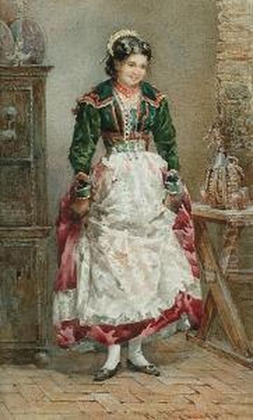 A Lady In Roman Costume - view 1