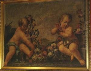 Puttiwith Flower Garlands by Franz Werner Tamm