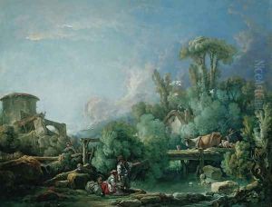 The fisherman Galant by Francois Boucher