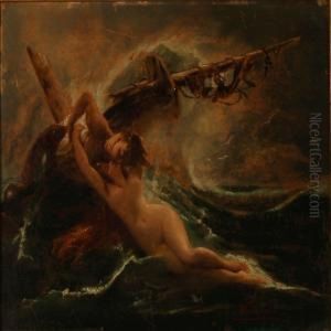 Der Welle Umarmung by Gustav Wertheimer