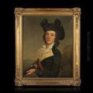 < Portrait De Jean-charles Wittfooth En Habit De Chasse >. by Adolf Ulrik Wertmuller