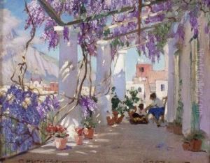Maison De Pecheurs A Capri by Konstantin A. Weschtschiloff