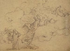 Elijah Rising Up In The Chariot Of Fire