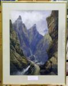 Norskt Bergslandskap. by Edgar E. West