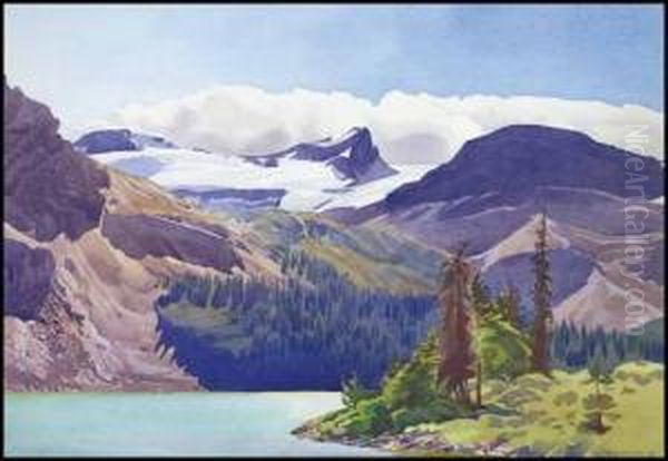 Mount Nicolas - Bow Lake - view 1