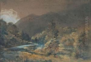 Watercolour By Richard Whateley West, Friend Of My Father