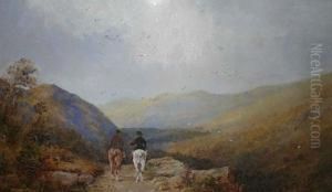 Riders On A Moorland Track by William Edward West
