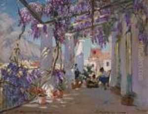 Veranda In Capri by Constantin Alexandr. Westchiloff