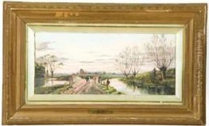 Landscape With Shepherd by J.D. Westcoby