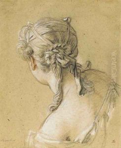 Head of a woman seen from behind