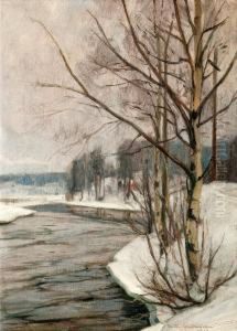 Birches In Early Spring by Victor Westerholm