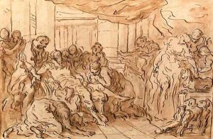The death of Meleager by Francois Boucher