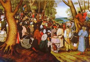 A LandScape With Saint John The Baptist Preaching by Pieter The Younger Brueghel