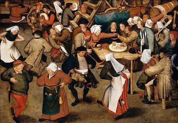 The Wedding Dance in a Barn c. 1616 by Pieter The Younger Brueghel