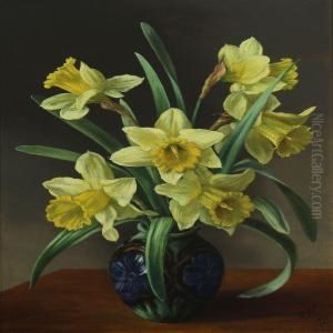 Still-life With Daffodils by Anna Westphal
