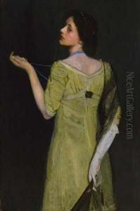''girl In Yellow'' by Elisha Kent Kane Wetherill