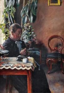 Mor Hekler 1890 1890 by Wilhelm Wetlesen