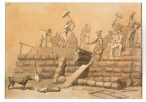 Wetterling Atervande Till Sverige 1831 Efter Att Ha Tillbringat 5 Ar Utomlands For Konst-studier by Alexander Wetterling
