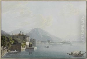 Italy - Lake Como by Johann Jakob Wetzel