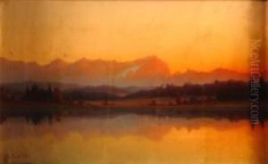 Lake View At Sunrise