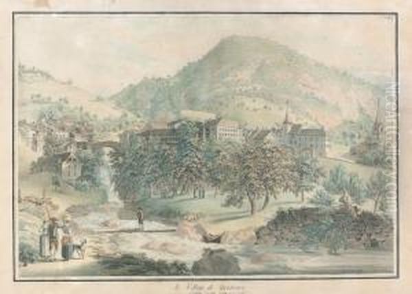 Le Village De Montreux/dessine Depuis Crin. - view 1