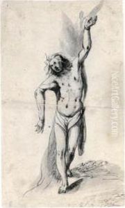 Study Of Saint Sebastian by Gabriel Weyer
