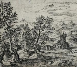 Recto: Paysage Avec Habitations by Hermann Weyer