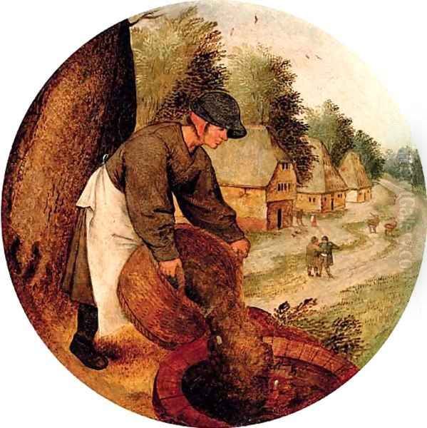 Proverb 'filling the well after the calf has drowned' - view 1