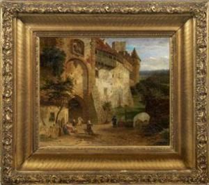 Rast Vor Der Burg by Karl Weysser
