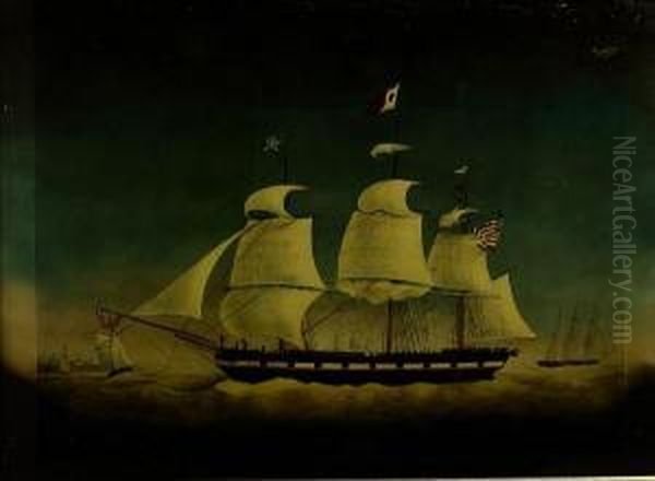 The American Privateer "belvadier" Offflushing - view 1