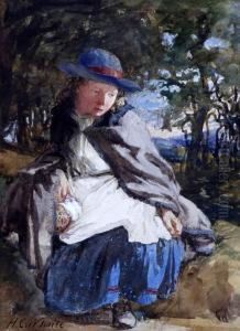 Reflection: "within The Shady Avenue, The Lofty Muses Abound" by Henry Clarence Whaite