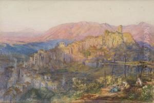 Veduta Di Olevano by Henry Clarence Whaite