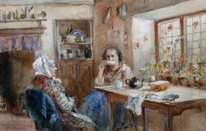 Two Women Taking Tea
