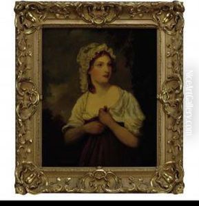 Portrait Of Miss Melville by Francis Wheatley
