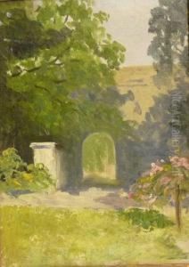 A Park With An Arch by John Laviers Wheatley