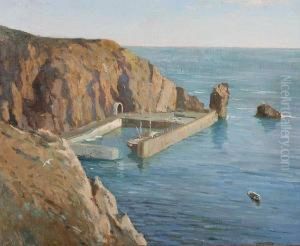 Creux Harbour, Sark by John Laviers Wheatley