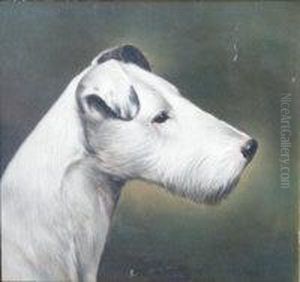 Portrait Of A Terrier by John Arnold Wheeler