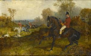 Hunting Scene by John Frederick Wheeler