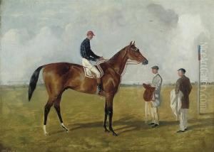 Elland With Jockey Up by John Frederick Wheeler