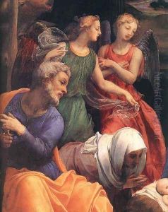 Adoration of the Shepherds (detail 1) 1535-40 by Agnolo Bronzino