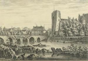 Cahir Castle And Bridge by William R. Wheeler