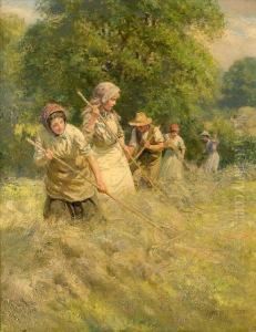Haymaking by Rowland Wheelwright
