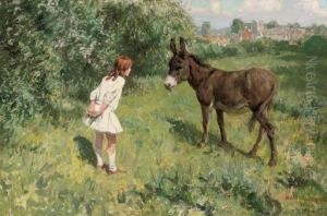 A Treat For The Donkey by Rowland Wheelwright