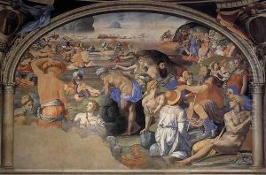 Crossing of the Red Sea c. 1540 by Agnolo Bronzino