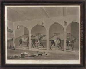 The Hunter's Stable, With A Hackeny Waiting by John Whessell