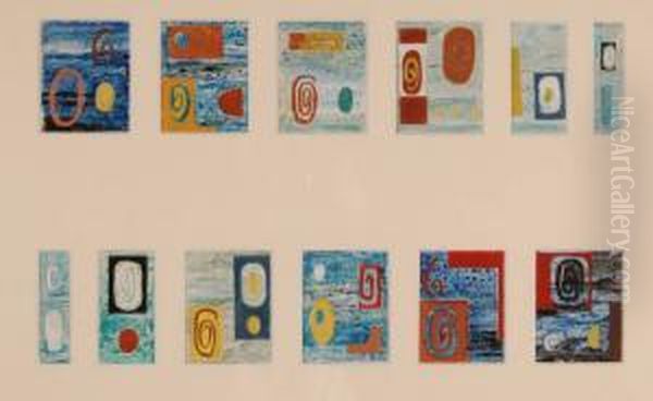Abstract Mural Designs For The North Thames Gas Board - view 1