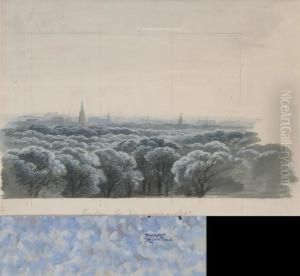 Backing For Drawing Room Windows by Rex John Whistler
