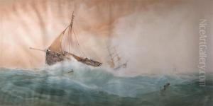 Fishing Boat In Stormy Seas Fishing Boat In Stormy Seas