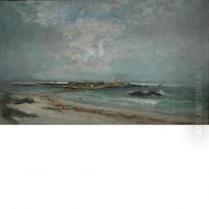 Seascape In Light Haze by George William Whitaker