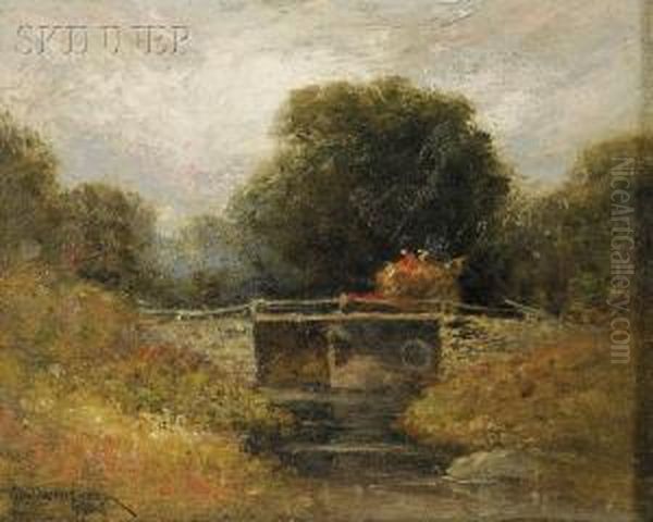 Hay Wagon On A Bridge - view 1